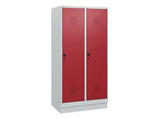 schoollocker,HxBxD 1630x800x500mm,2vak,vak B 400mm,draaigrendel,sokkel - 2