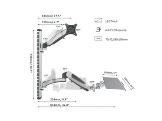 Digitus Muurbeugel Flexibele werkplek - 6