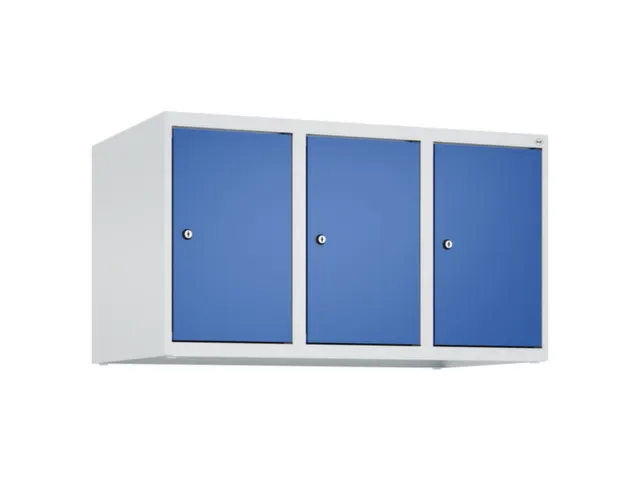opzetkast,v. locker,3vak.,vak B 300mm,HxBxD 500x900x500mm,vleugeldeur