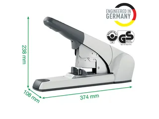 Blokhechter Leitz 5553 Heavy Duty Flat Clinch 120vel zilvergrijs - 3