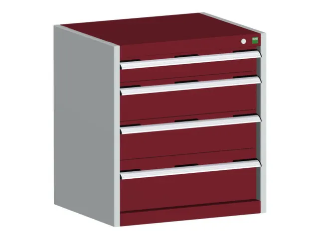 ladekast HxBxD 700x650x650mm 5laden romp RAL7035 front RAL3004