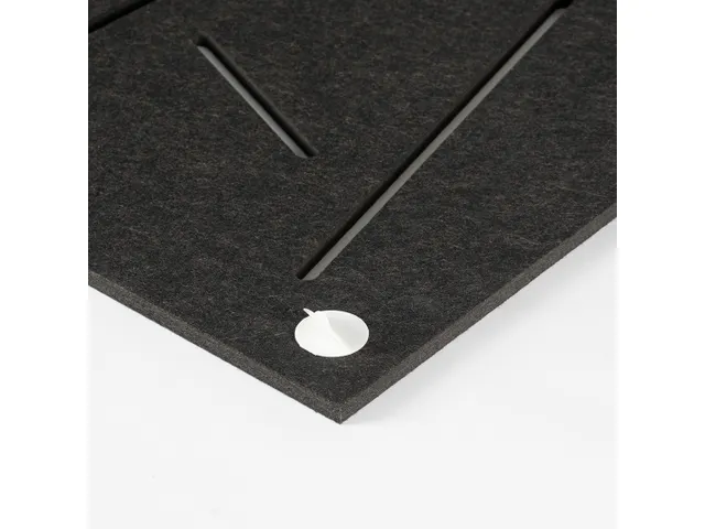 Akoestisch wandpaneel vierkant met patroon uitsnede 100x100cm Zwart