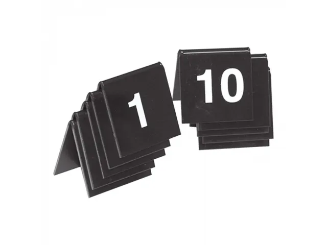 Tafelnummer Set 01-10 Zwart