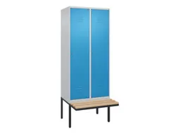 locker voor scheiding van kleding,HxBxD 2120x800x815mm,2vak