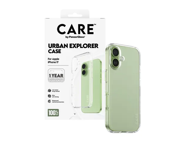 PanzerGlass CARE by Urban Explorer Case Transparent iPhone 17, H