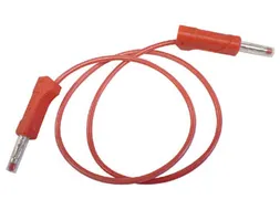 Kabel Met Banaanpluggen / Rood 50cm