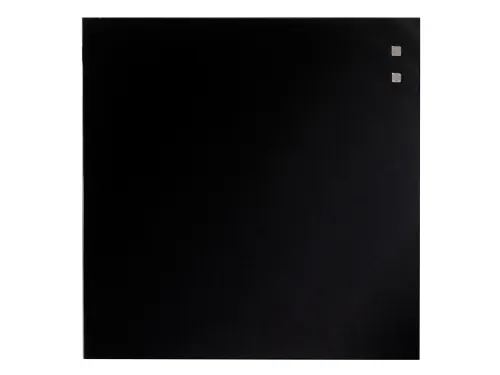 Glasmagneetbord Naga 35x35cm zwart