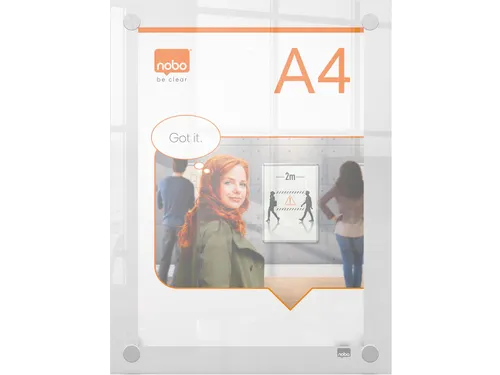 Premium Plus acryl informatiebord wandgemonteerd A4