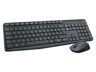 Logitech Draadloos Toetsenbord MK235 QWERTY + Compacte muis Zwart - 3