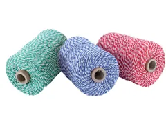 Katoentouw, klos van 100 g, ongeveer 125 m