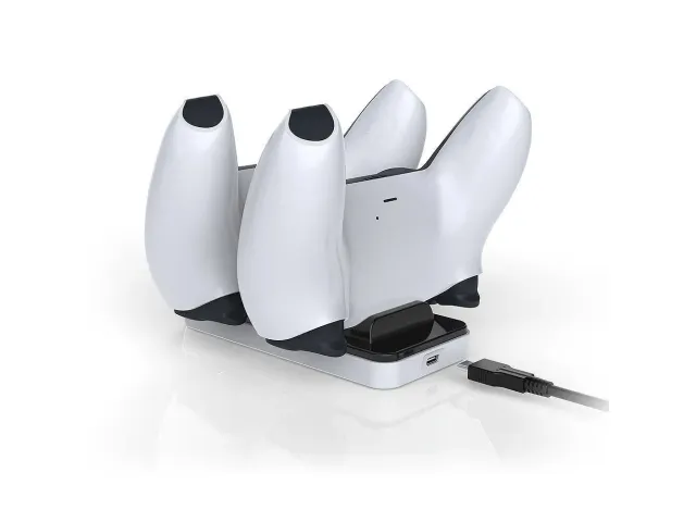 Gaming CS200LT USB Oplaadstation voor PS5 controllers wit/zwart