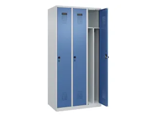 locker voor scheiding van kleding,HxBxD 1850x900x500mm,3vak - 1
