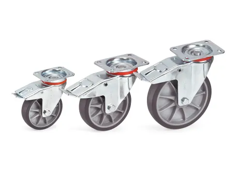 Zwenkwiel Met Rem 71614 250kg 200x40mm