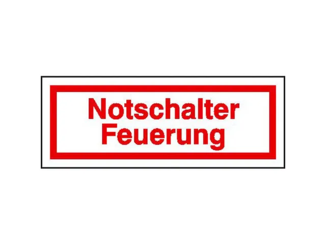 aanwijzingsbord,Noodschakelaar stookinstallatie,PVC,om te verlijmen