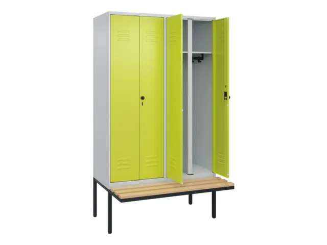 locker voor scheiding van kleding,HxBxD 2120x1200x815mm,4vak