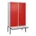 PBM-locker met bank,HxBxD 2120x1200x815mm,4vak,vak B 300mm