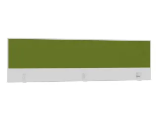 opzetpaneel,v. bureau,aanbouw achter,B 2000mm,Bl-wit,BN7048-groen - 1
