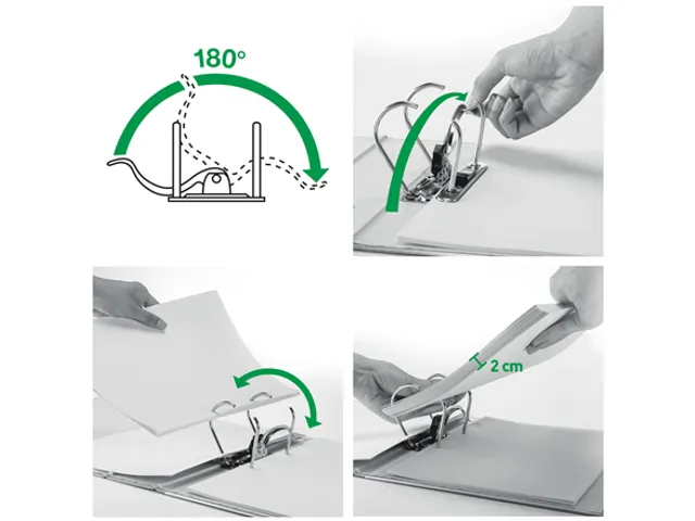 Leitz 180° Ordner 1010 80mm A4 PP Wit 3 stuks