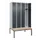 locker met bank,HxBxD 2120x1200x815mm,4vak,vak B 300mm,cilinderslot