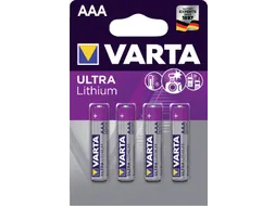 Batterij VARTA Ultra lithium 4x AAA