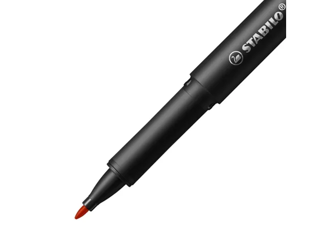 Fineliner STABILO dr!ver medium punt 0.8 mm Rood