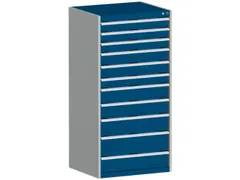 ladekast HxBxD 1600x800x750mm 11laden zware lasten RAL7035 RAL5010