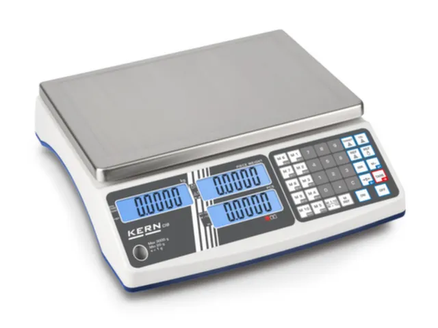 cijferweegschaal,platform BxD 315x215mm,RVS,weegbereik 3kg