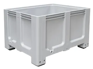Stapelcontainer Pe Hxbxd 760x1200x1000mm 610 Liter 4Poten Grijs - 1
