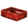 Euronorm Stapelkrat 120x400x300mm 9.2l Opengewerkt/Bodem Gesl. Rood