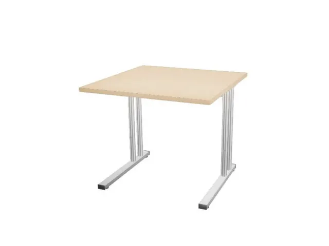 In hoogte verstelbaar bureau,HxBxD 720-840x800x800mm,NE-esdoorn