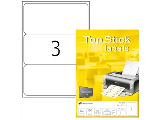 Etiketten universele labels A4 permanent 200x95mm Wit 300 stuks - 1