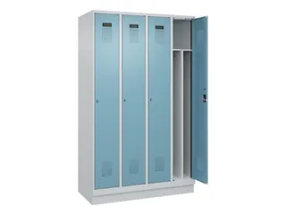 locker voor scheiding van kleding,HxBxD 1950x1200x500mm,4vak - 1
