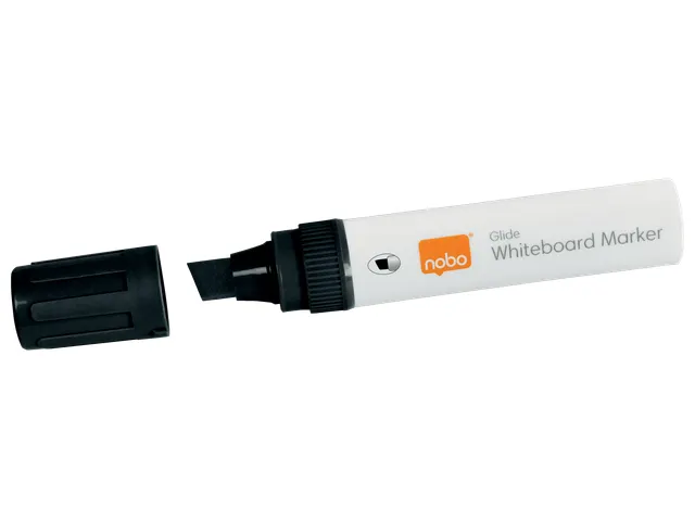 Viltstift Nobo whiteboard Glide schuin assorti 10mm 4st