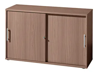 schuifdeurkast,HxBxD 1000x1200x400mm,2xhouten vloer,3ordnerhoogte - 1