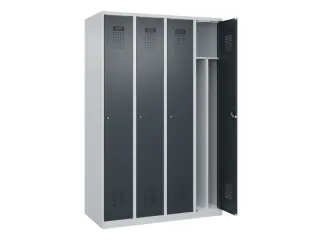 locker voor scheiding van kleding,HxBxD 1850x1200x500mm,4vak - 1