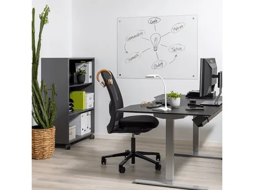 Glasbord Naga 60 x 55 cm Transparant