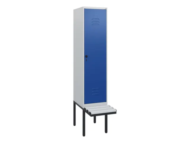locker met bank,HxBxD 1950x400x815mm,1vak,vak B 400mm,draaigrendel