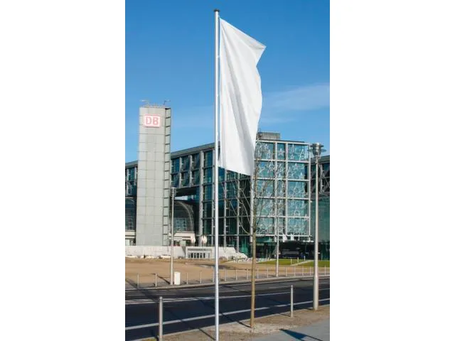 Drapeau Et Mât Aluminium Hauteur Utile 8M D 75 Mm Cylindrique