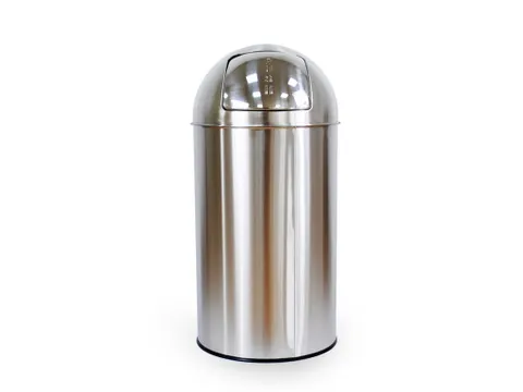 Push Bin Prullenbak RVS 40 Liter