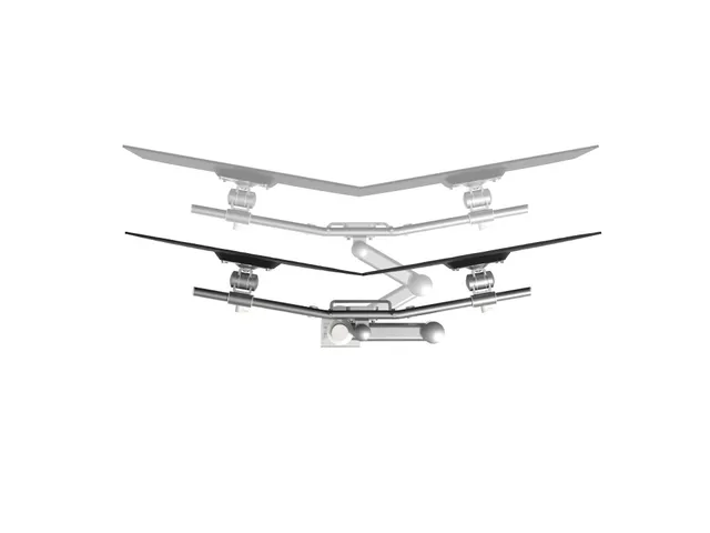 Bras 2 écrans Viewmate Bureau 602 Argent