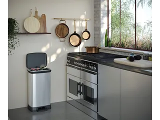 Pedaalemmer Decobin Duo 23+23 Liter Zilver Zwart - 9