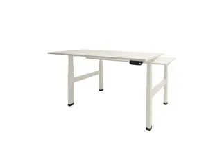 Dextro Plus Duo Zit-sta Bureau Elektrisch 160x80 Krijtwit 25mm Wit - 1
