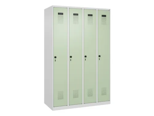 locker,HxBxD 1850x1200x500mm,4vak,vak B 300mm,draaigrendel