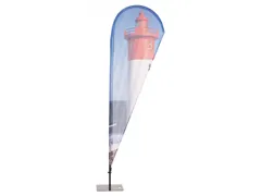 ECO Print Drop voor Beach Flag Alu 290cm, 84x236cm Enkelzijdig