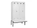 locker met bank,voor scheiding van kleding,HxBxD 2120x1200x815mm,4vak