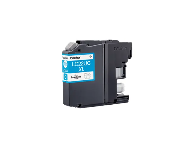 Brother LC22UC, Cyaan, 1 stuk(s), 1200 pagina's, Enkele verpakking