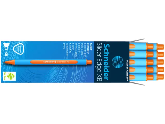 Balpen Schneider Slider Edge Oranje extra breed