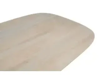 OUTLET Vergadertafel Harper Deens Ovaal 200x100cm Naturel blad met Spi - 4