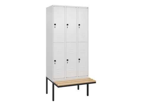 Dubbeldekse dekenkist,HxBxD 2120x900x815mm,3x2vak.,vak B 300mm