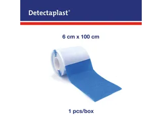 Detectaplast Zelfklevend Schuimverband 6cm x 1mtr Blauw - 3